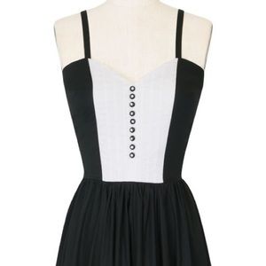 Trashy Diva pinup Ruby tuxedo midi dress has pockets
